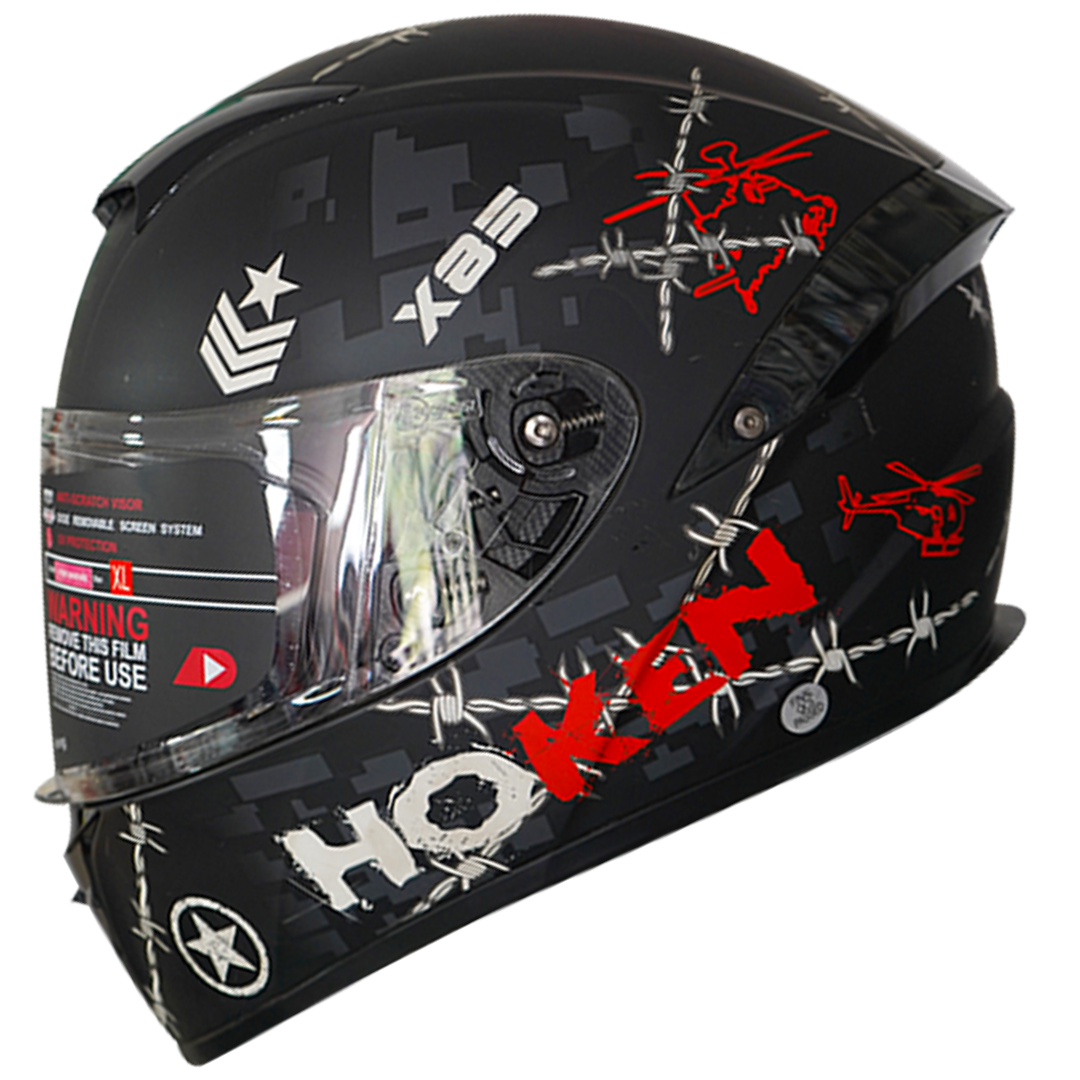 CASCO HOKEN 834 SORROW NEGRO MATE